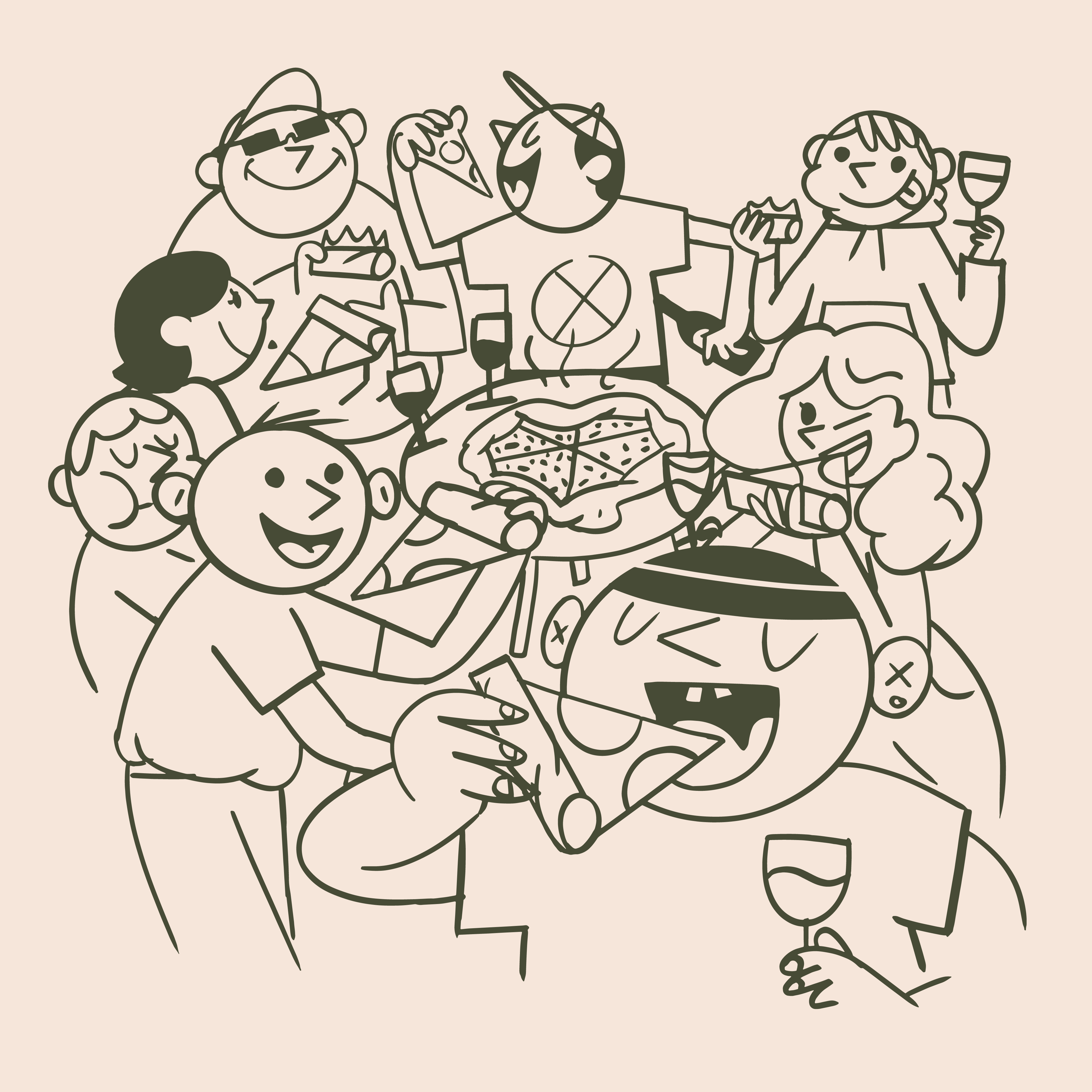 illustration_eatingtogether